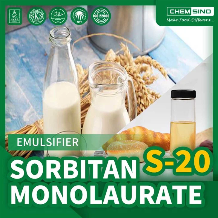 Produttore-di sorbitano monolaurato E493 di grado alimentare