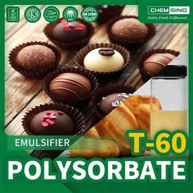 Emulsionante polisorbato 60 E435 negli alimenti e nella cura della pelle