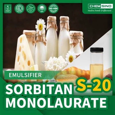 Rinnova i tuoi prodotti con l'emulsionante Sorbitan Monolaurate (S-20) Esteri di sorbitano N. CAS.1338-29-2